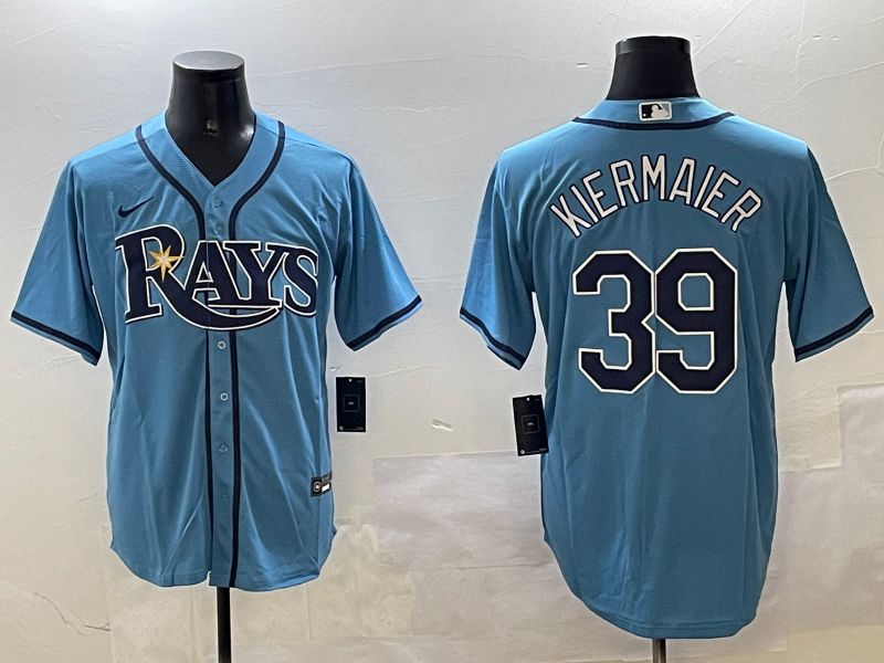 Men Tampa Bay Rays #39 Kiermaier Light Blue Game 2025 Nike MLB Jersey style 1